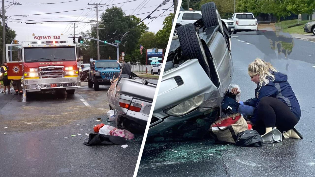 Bombera de Maryland con 9 meses de embarazo rescata a persona atrapada en automóvil antes de dar a luz