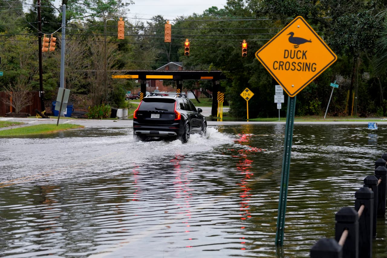 Ian dejó inundaciones también en Carolina del Sur.