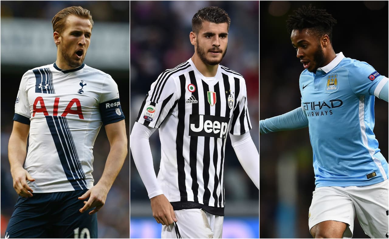 Seguimos con la ofensiva donde seguramente el Real Madrid empleará la mayor parte de sus recursos pues ahí le urge renovarse. Las opciones como centrodelantero de recambio o que pelee la titularidad con Benzema son: el español Álvaro Morata de la Juventus y los ingleses Harry Kane del Tottenham y Raheem Sterling del Manchester City. El favorito del madridismo y quien más chances tiene de llegar es el canterano Morata por la opción de recompra.