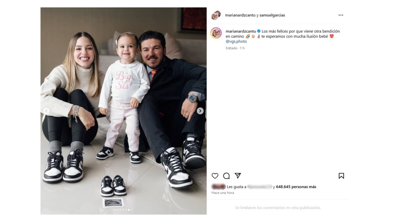 Así anunció Mariana Rodríguez su embarazo arcoíris.