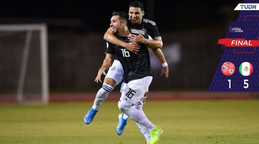 Con dudas, el Tri cumplió y goleó a Bermudas en la Nations League