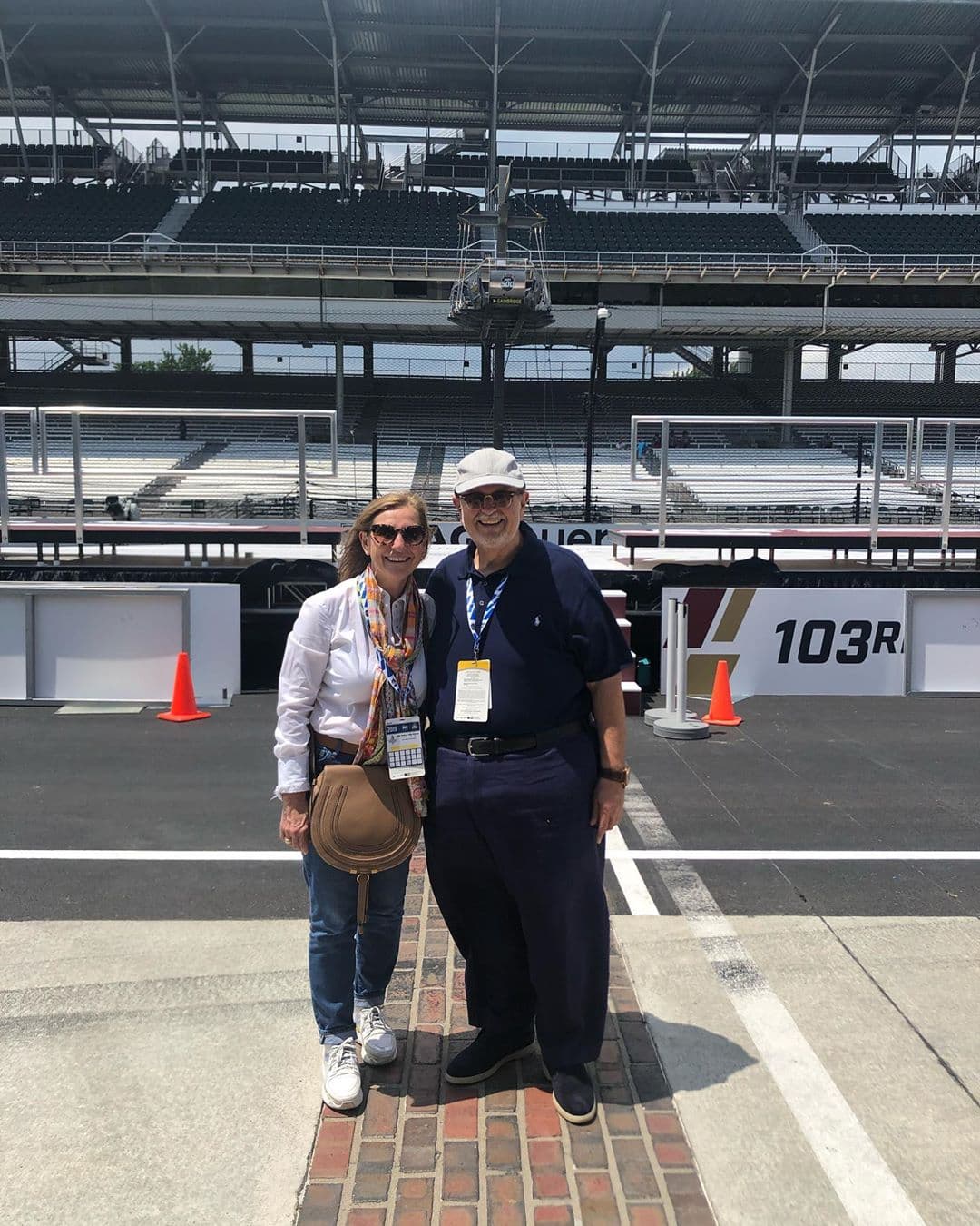 Raúl de Molina asistió, junto con su esposa Millie, a las 500 Millas de Indianápolis.