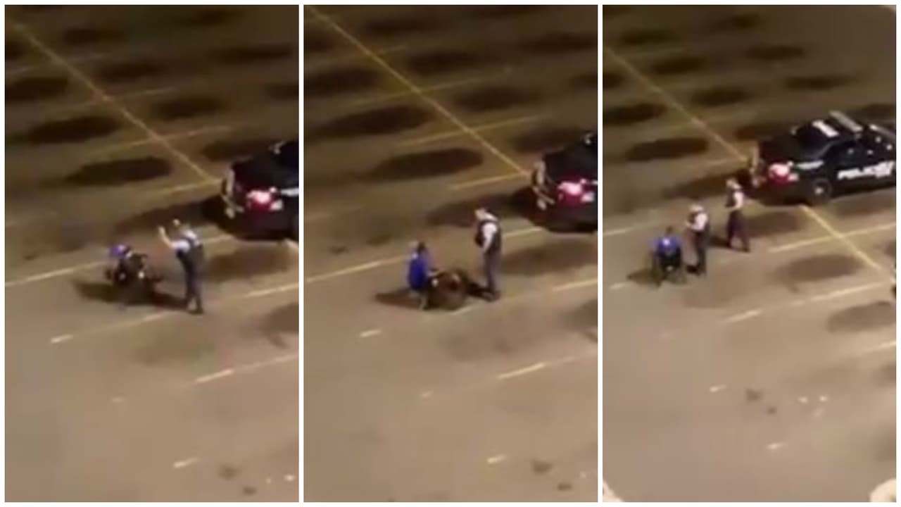 VIRAL: Video muestra a policía agrediendo a hombre en silla de ruedas