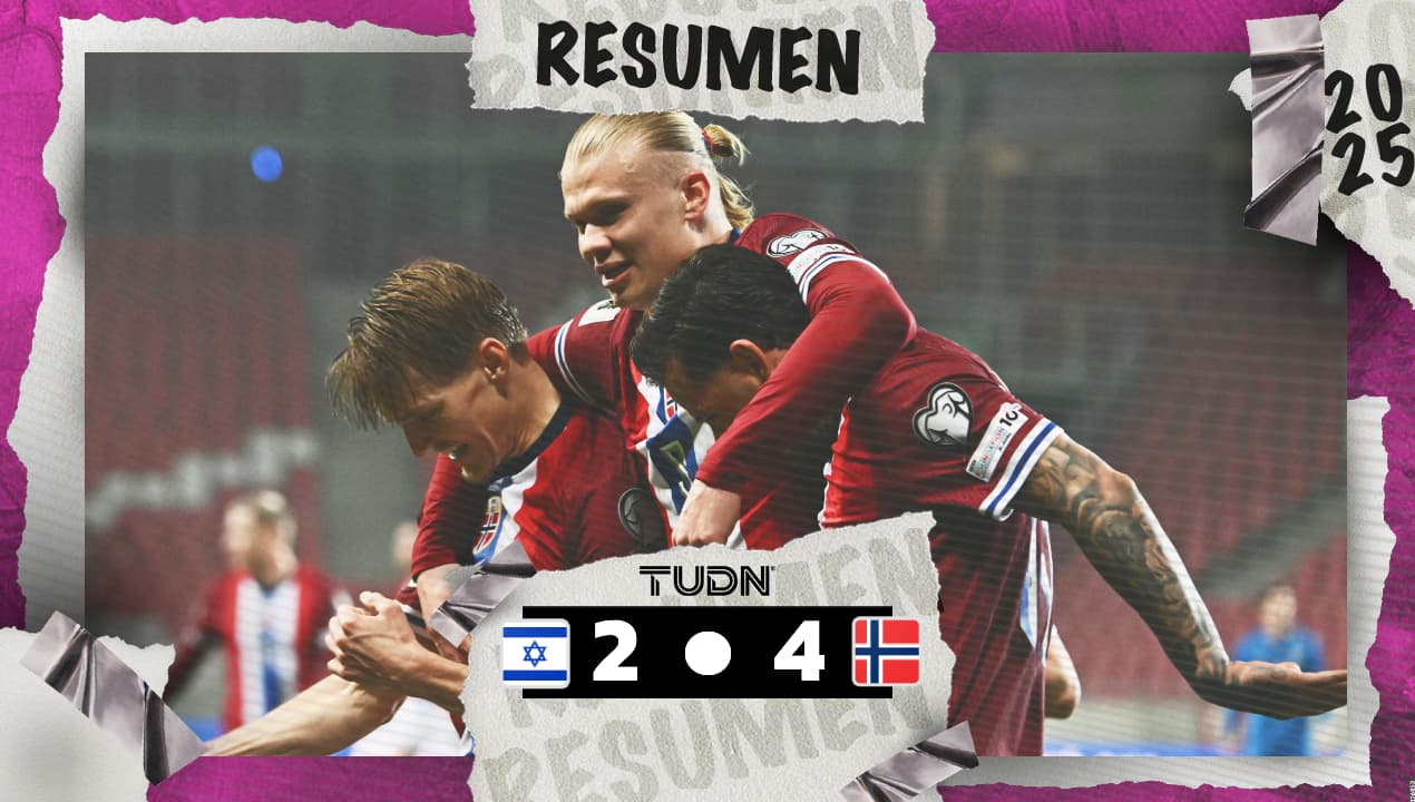 Resumen | Haaland anota y Noruega golea a Israel rumbo al Mundial 2026