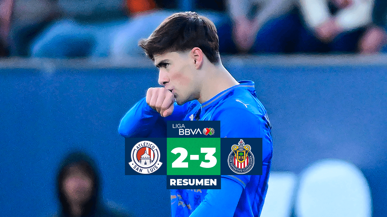 Resumen | La Hormiga González da el triunfo 2-3 a las Chivas vs. Atlético San Luis