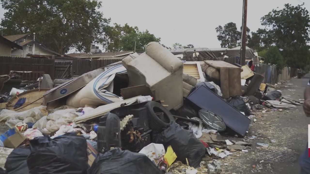 "Viene la gente y tira la basura": residentes denuncian que algunos vecindarios de Modesto se han convertido en vertederos