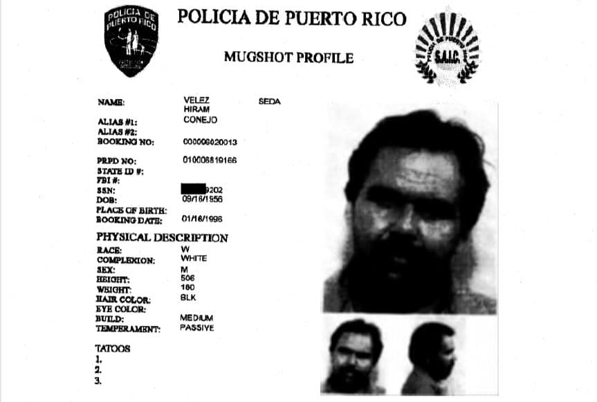 El verdadero Hiram Enrique Vélez.