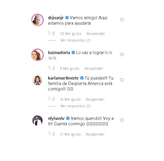 Karla Martínez, Yisus y la productora del programa matutino lo animaron a seguir adelante y le dieron soporte en el reto que se autoimpuso.