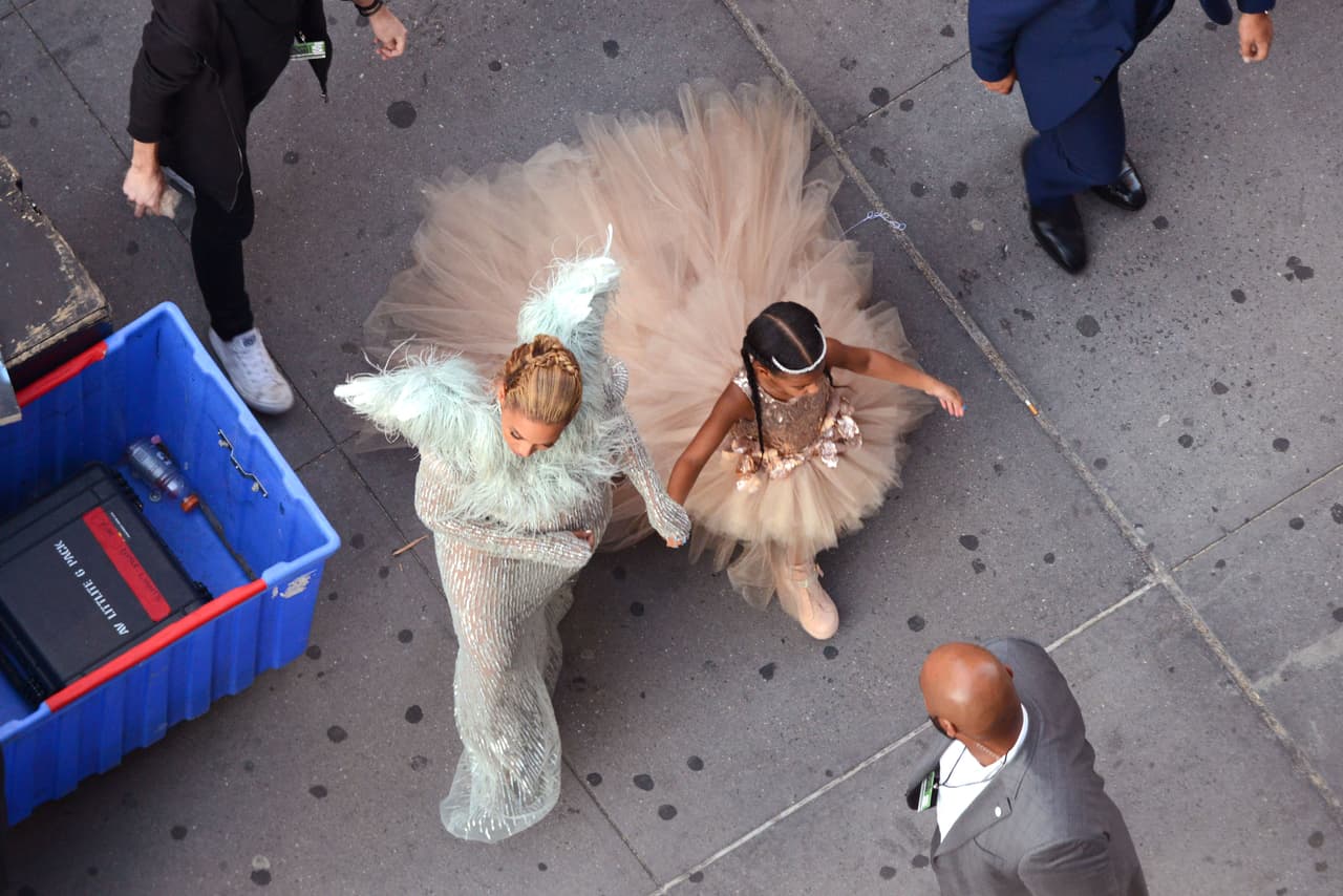 Y Beyoncé no llegó sola a la premiación.