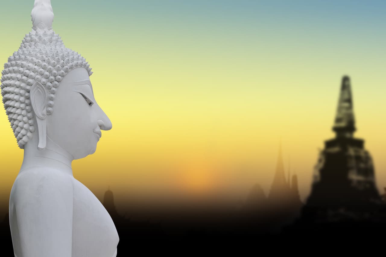 Dejó todas las riquezas de su palacio y vivió una vida de renunciante hasta su muerte impartiendo sus enseñanzas a sus discípulos y el pueblo en general. Según cuenta la historia una noche de Luna llena –similar a la de este día de Wesak- decidió no levantarse debajo del árbol en el que se había sentado, sin comer ni beber, hasta que hallara la respuesta al sufrimiento.