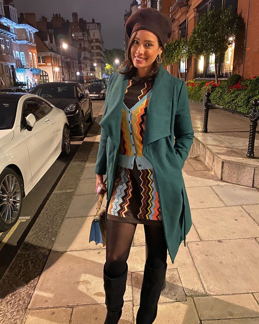 <a href="https://www.univision.com/shows/despierta-america/enamorada-plena-y-feliz-aleyda-ortiz-festeja-su-cumpleanos-31-en-londres-fotos" target="_blank">Aleyda Ortiz viajó a Londres</a> en el mes de octubre por su cumpleaños, sitio donde lució bellos looks con botas largas y medias.