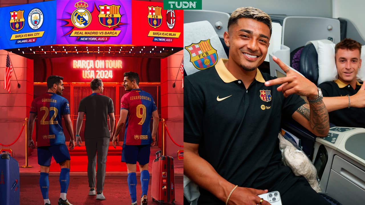 Con Julián Araujo, Barcelona llega a Estados Unidos para partidos amistosos