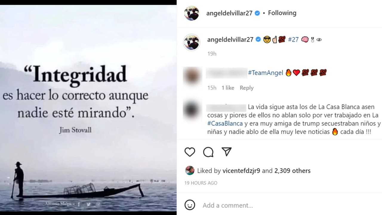 Este fue el mensaje que Ángel del Villar publicó tras ser detenido y liberado por el FBI.