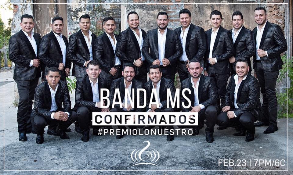 Además de tener 7 nominaciones, Banda MS también cantará en Premio Lo Nuestro