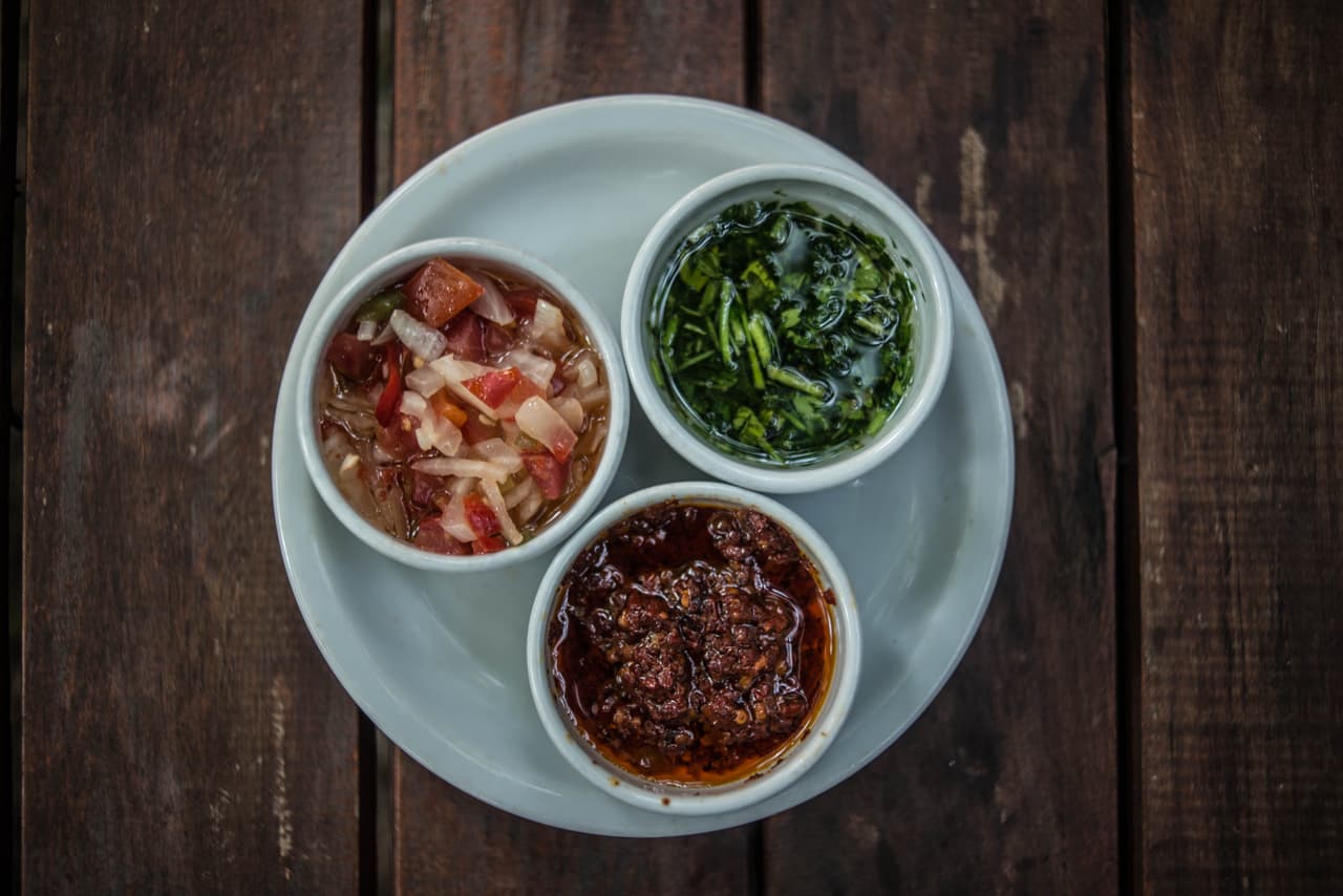 Como guarnición se preparan algunas salsas.