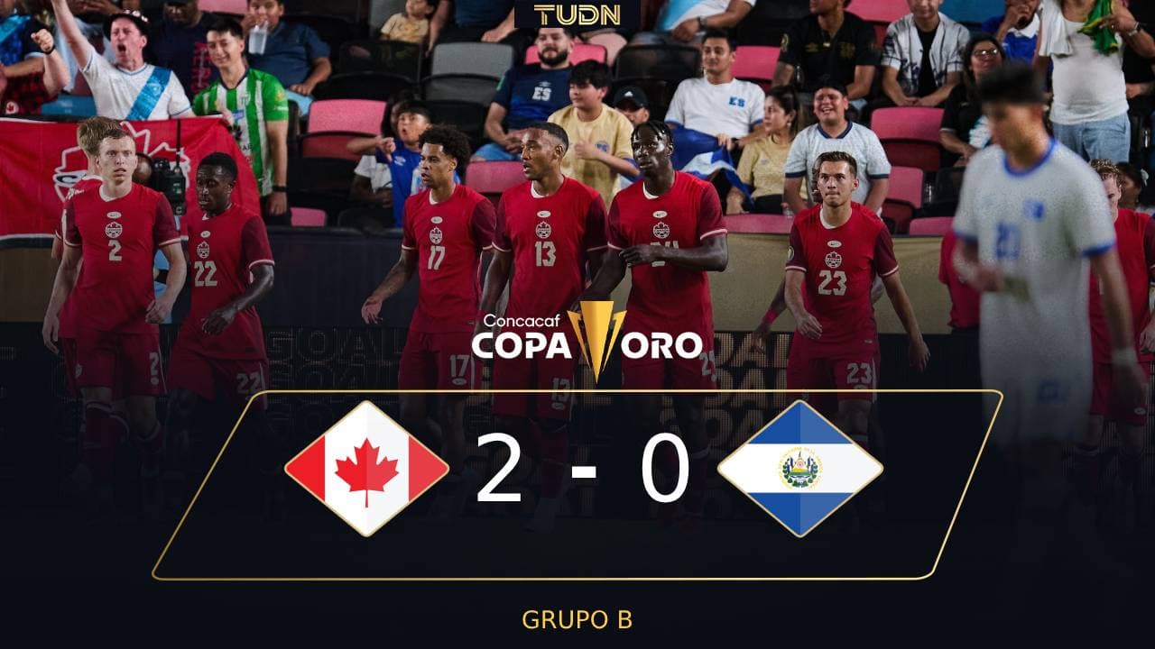 Canadá avanza ante El Salvador que reparte más patadas que goles