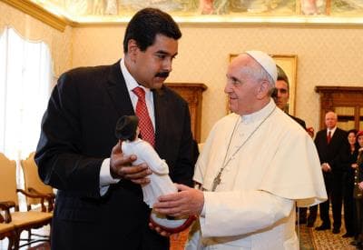 En 2013, el Papa y Maduro se reunieron en El Vaticano.