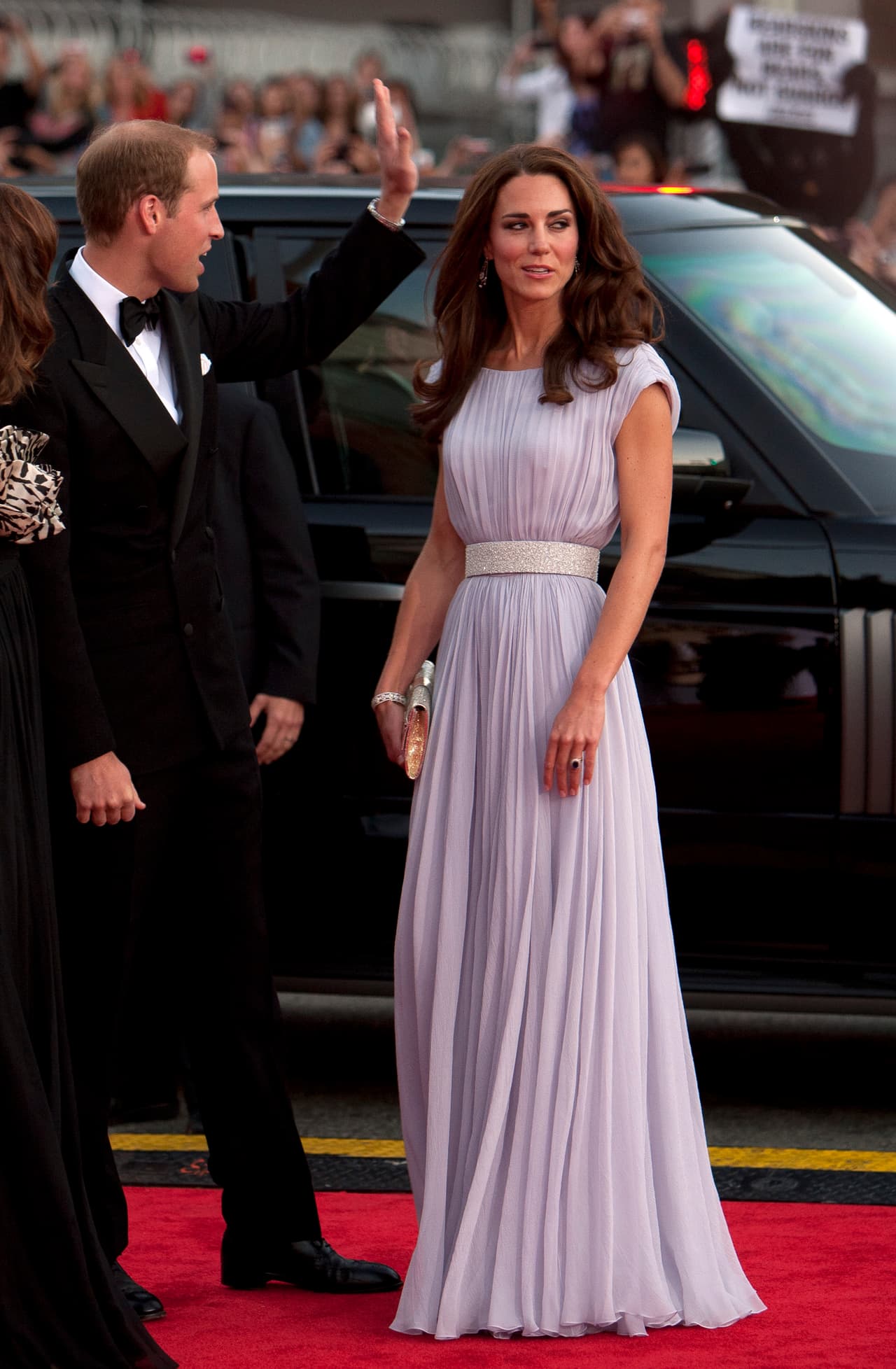 Kate acaparó la atención de Hollywood durante los premios BAFTA en 2011 con este vestido lila Alexander McQueen.