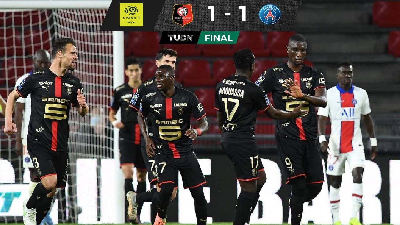 PSG solo empata ante el Rennes y se aleja del título en Francia