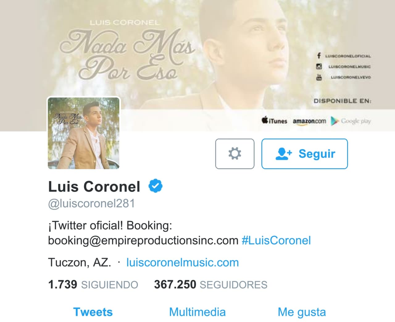 5. SU GRAN CONTACTO EN REDES. Por supuesto, tampoco se despega de sus redes sociales, eso lo ha convertido en uno de los cantantes hispanos más populares en la red.