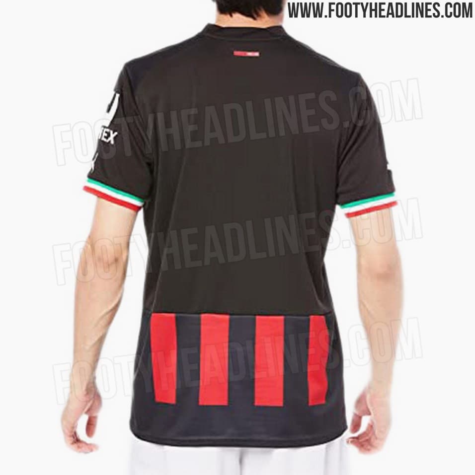 Ésta sería la nueva camiseta del AC Milan.