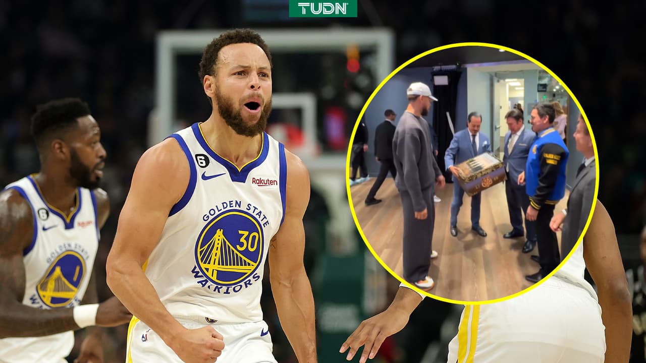 Los Tigres del Norte regalan sombrero a Stephen Curry de la NBA 