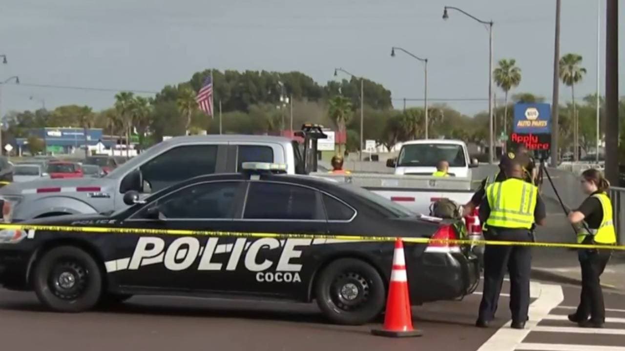 Camión golpea y mata a peatón en la US-1 en Cocoa