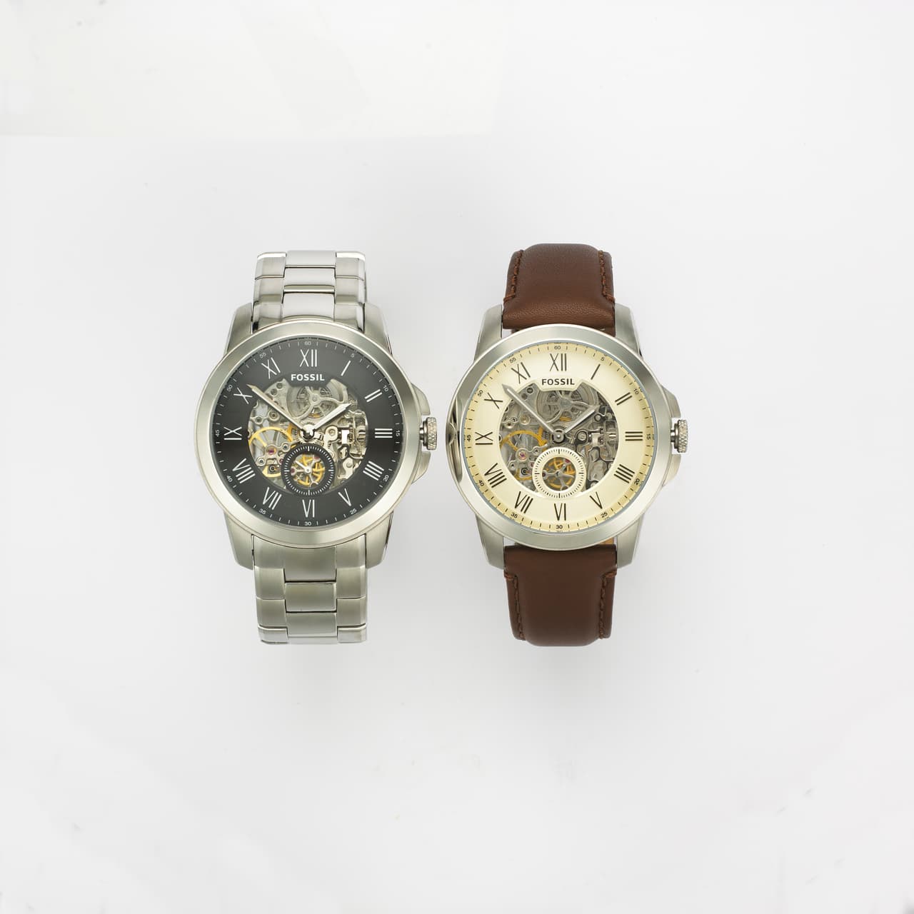 Más vintage y sobrios son los diseños de Fossil, aunque no por ello menos elegantes.