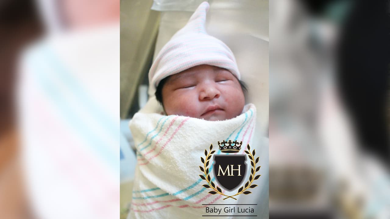 La bebé Lucía.