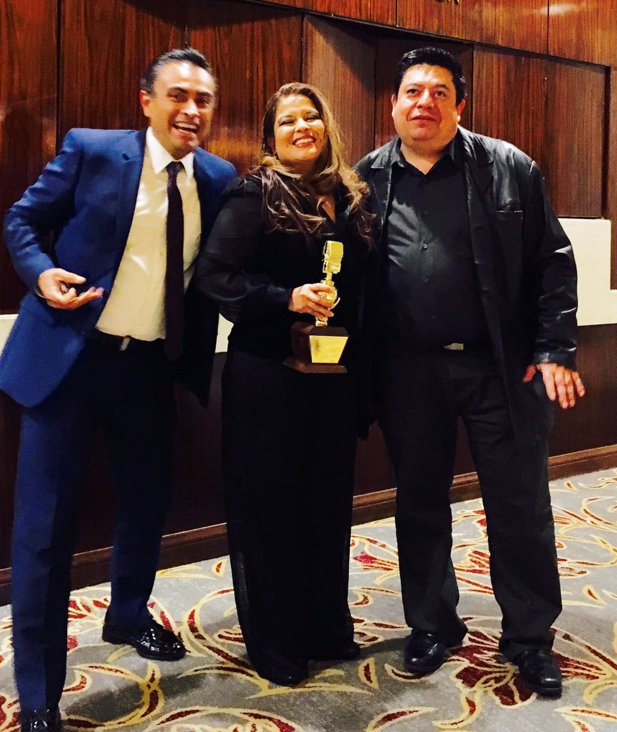 Salvador Durán, Rosalía Sosa y Francisco Vásquez.