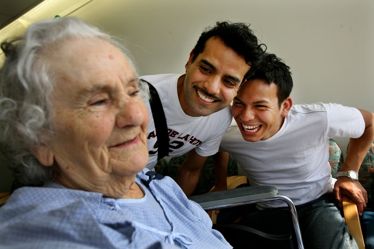 El humor es especialmente importante cuando la gente se acerca al final de su vida.