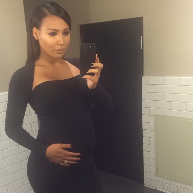 El embarazo de Naya Rivera en redes sociales.