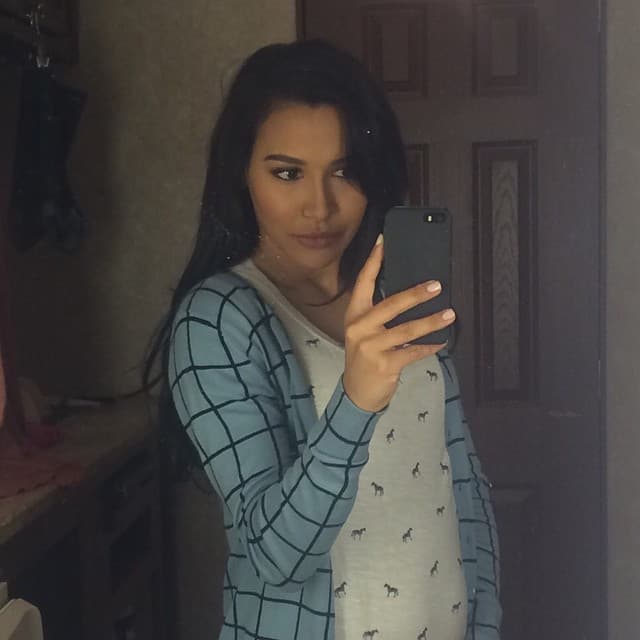El embarazo de Naya Rivera en redes sociales.