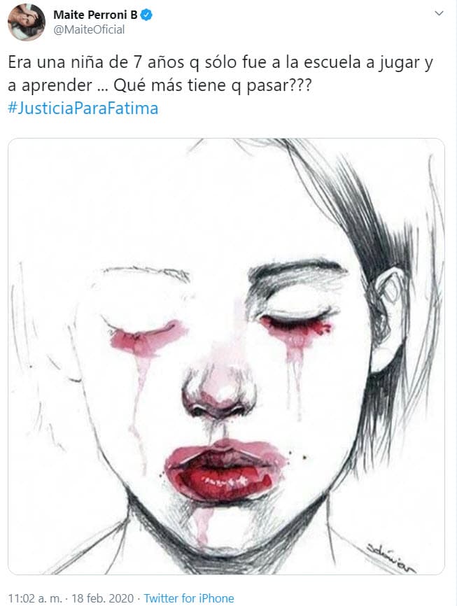 La actriz y cantante 
<b>Maite Perroni </b>se unió a la pena que embarga a México y pidió justicia.