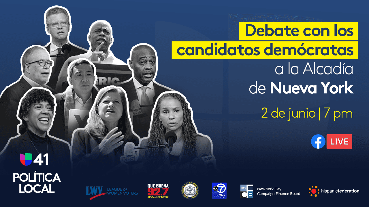 En vivo a las 7 pm: debate con los candidatos demócratas a la alcaldía de NYC