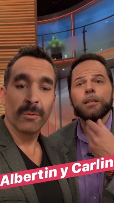 Albert también participó en la improvisada dinámica del conductor de 46 años. El meteorológo español pudo visualizarse en el cuerpo de Carlos sin las libras que está buscando perder este año.