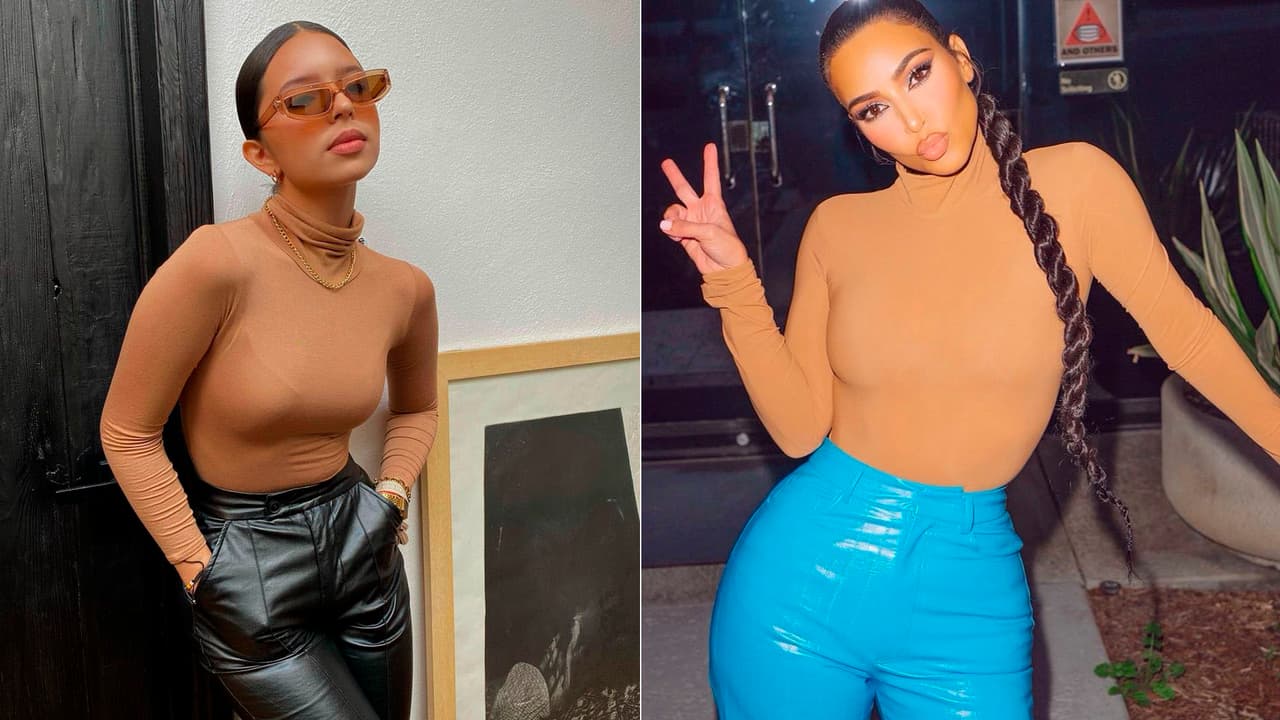 Sin embargo, también ha sorprendido con moda más moderna y muy al estilo de Kim Kardashian.