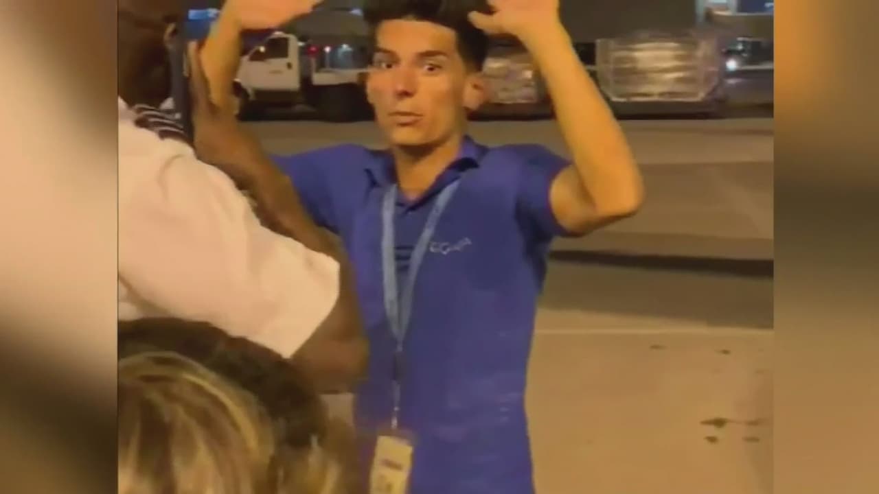 En libertad el polizón cubano luego de recibir su carta de liberación 