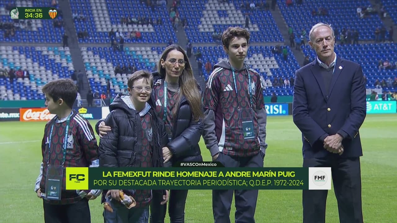 ¡Emotivo! André Marín recibe homenaje en el México vs. Valencia