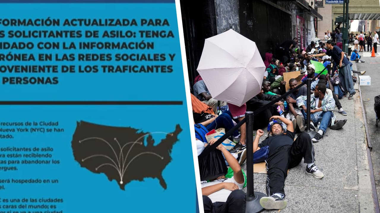 Con estos volantes Nueva York busca que inmigrantes dejen de llegar a la Ciudad
