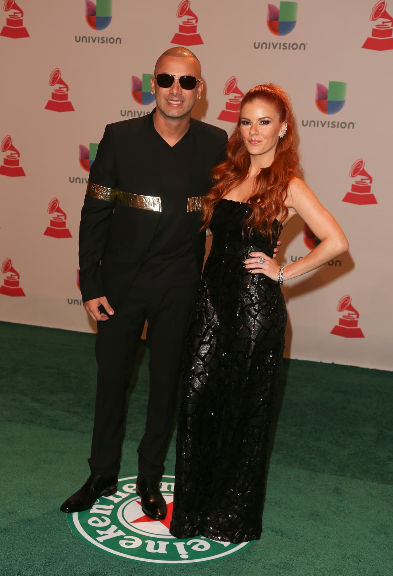 En 2014 Wisin también llegó acompañado de su amada esposa, Yomaira Ortiz Feliciano.