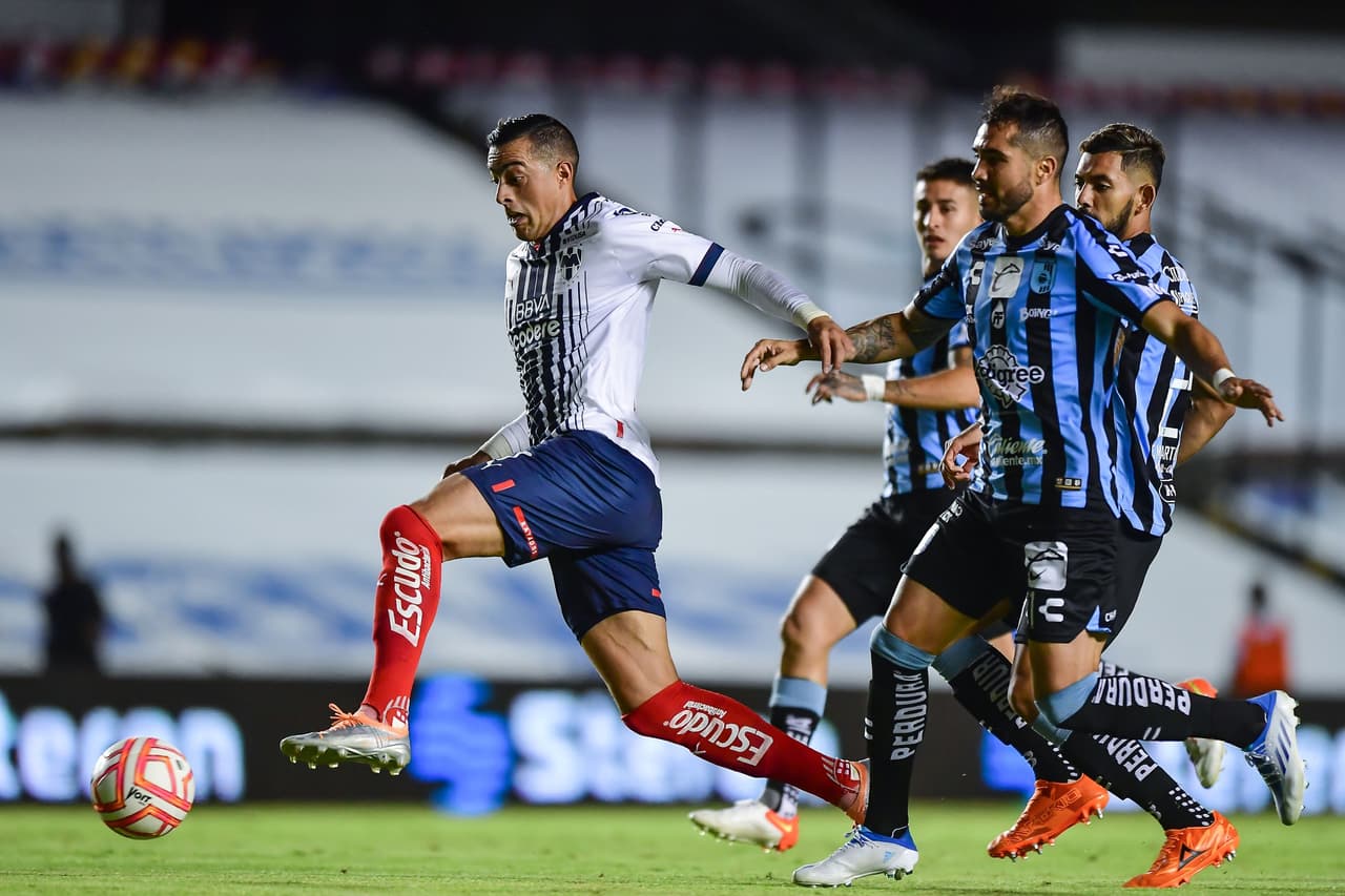 Rayados goleó 0-3 a Querétaro en la Jornada 4 con goles de Rogelio Funes Mori, Germán Berterame y Jesús Gallardo.