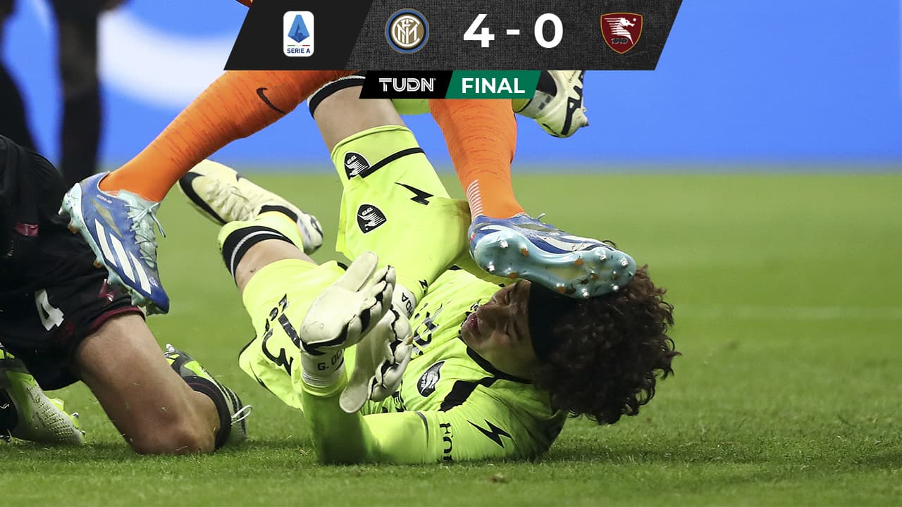 Inter hunde más al Salernitana del portero mexicano Guillermo Ochoa 