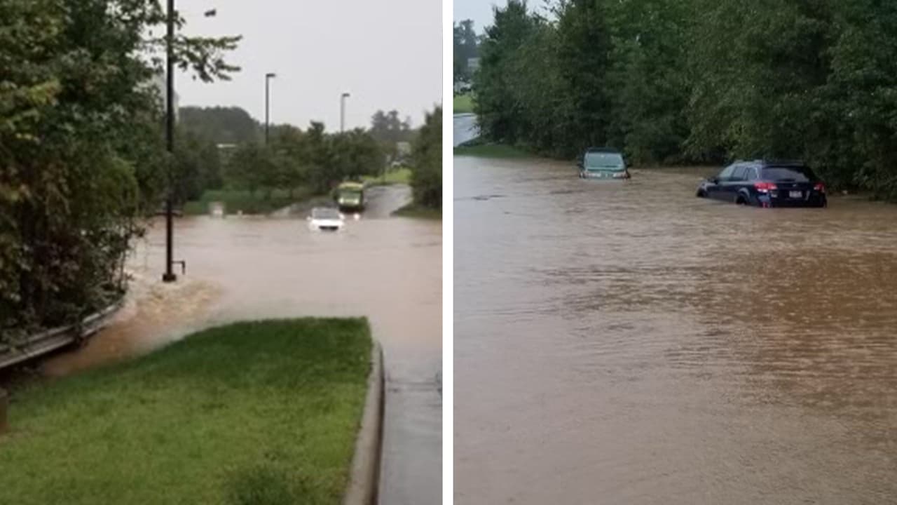 "Busquen rutas alternas": calles de Raleigh amanecen con inundaciones significativas