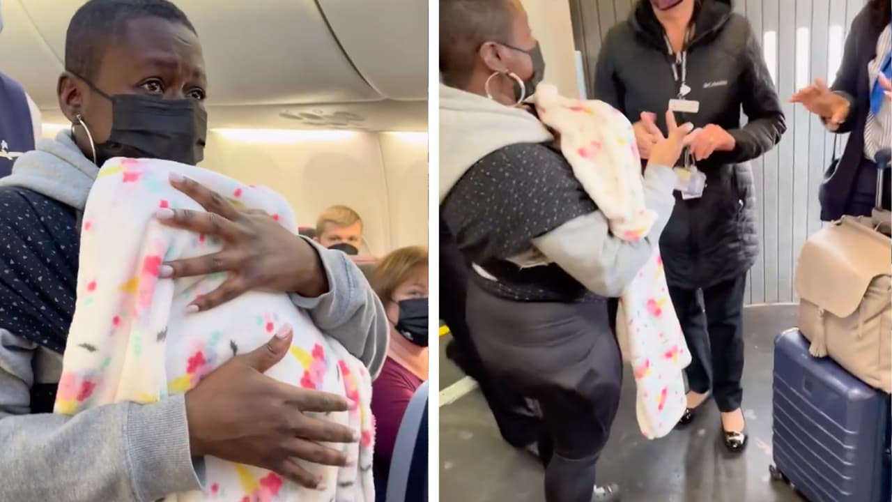 Sacan a una pareja de un vuelo de American Airlines con un bebé recién nacido