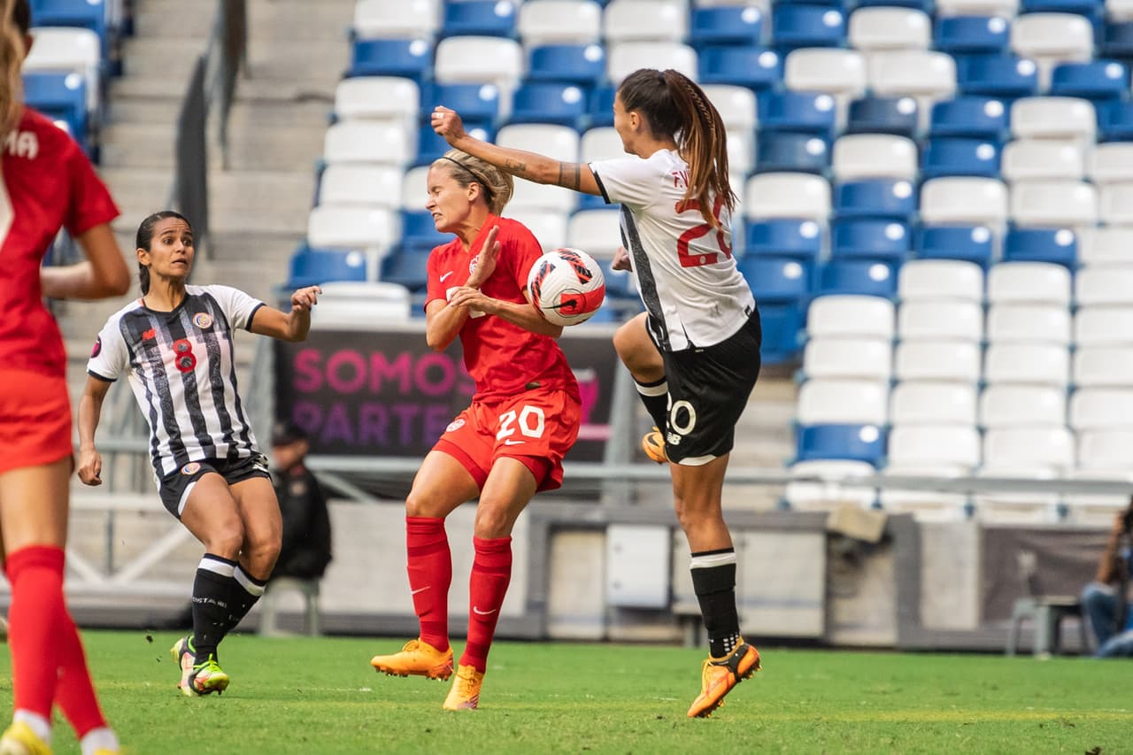 Canadá no permitió que Costa Rica diera la sorpresa y las venció 2-0 en el Estadio BBVA de Monterrey para así sellar su pase a Semifinales del Clasificatorio Femenil Concacaf W con paso perfecto.