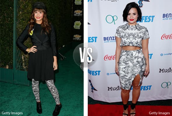 De tener un estilo cero glamoroso, Demi Lovato evolucionó a una bella señorita muy 'fashion'.