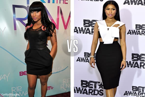 Nicki Minaj sí que ha mejorado su estilo. Ya se olvidó de las puntas rosas en el cabello y los estrafalarios vestiditos.