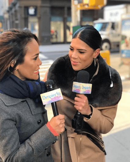 Con mucho frío, pero muy contenta, la conductora habló con Birmania Ríos del emocionante momento que vivió la tarde del martes.