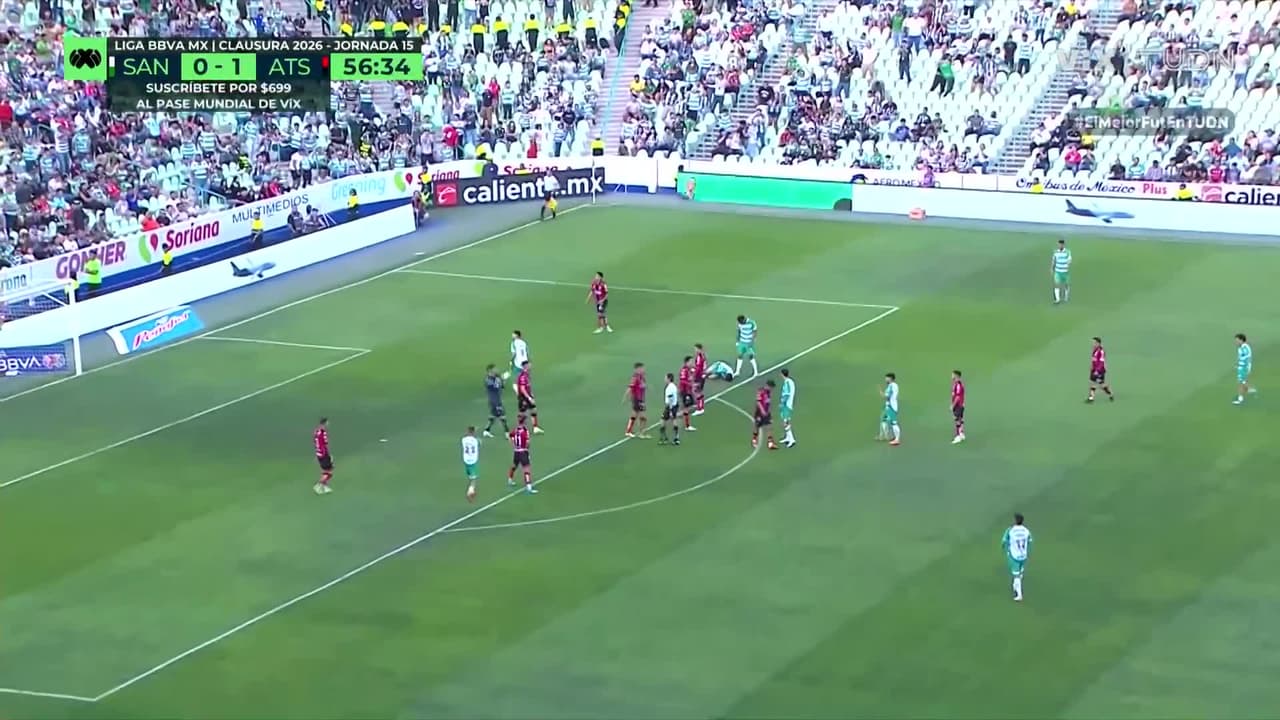 ¡Santos Laguna se pierde la oportunidad del empate! Di Yorio falla desde los 11 pasos